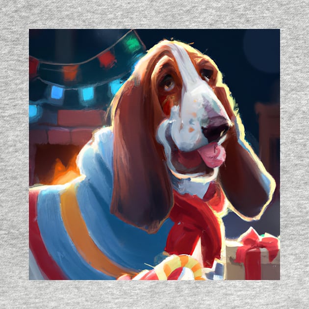 Cute Basset Hound Drawing by Play Zoo